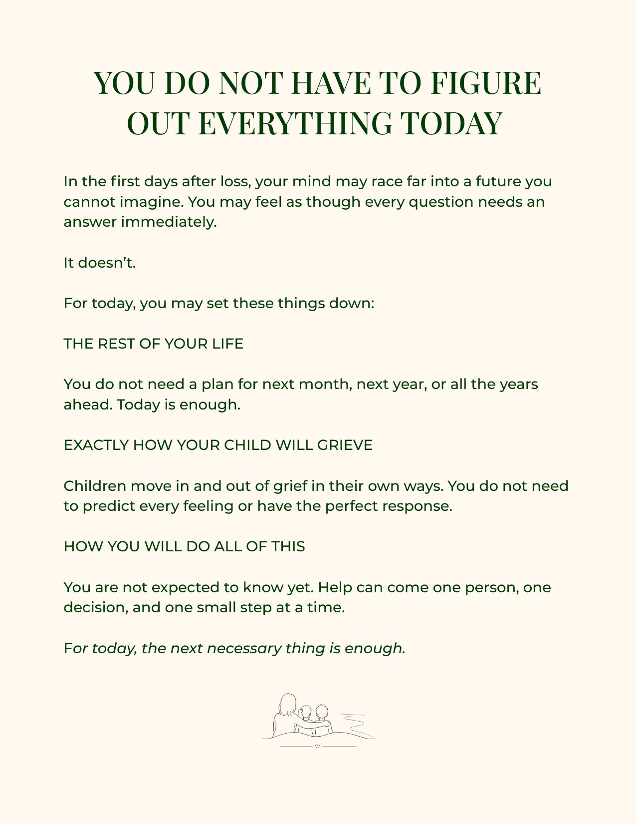 Page 2 of 5: You do not have to figure out everything today